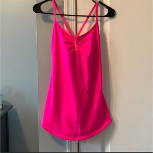 Hot pink lululemon tank